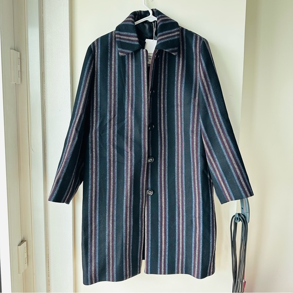 NEW NWT & other stories Striped Wool Blend Coat - US 4 - Picture 3 of 9